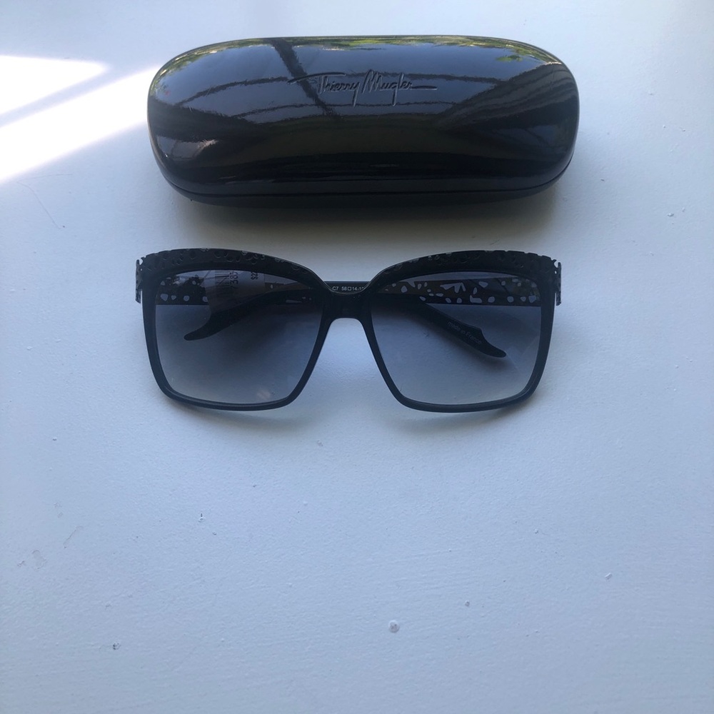 Thierry Mugler Black Sunglasses